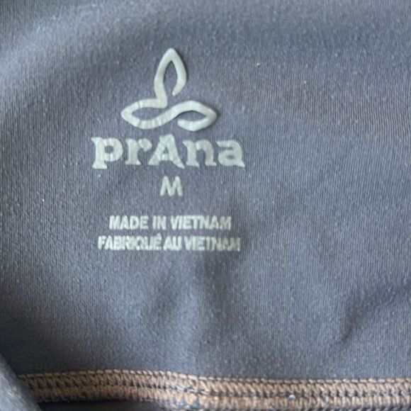 Prana women's Gray Cropped Workout Gym Yoga Activewear Leggings sz M - Picture 7 of 9